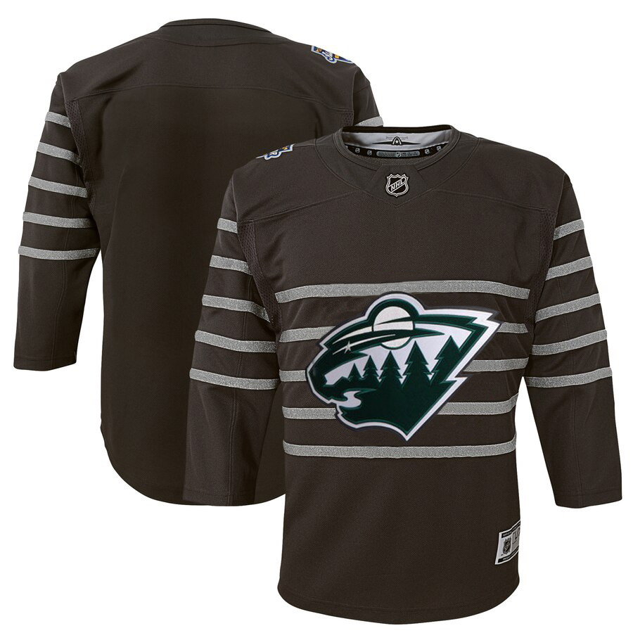 Youth Minnesota Wild Gray 2020 NHL All-Star Game Premier Jersey->youth nhl jersey->Youth Jersey